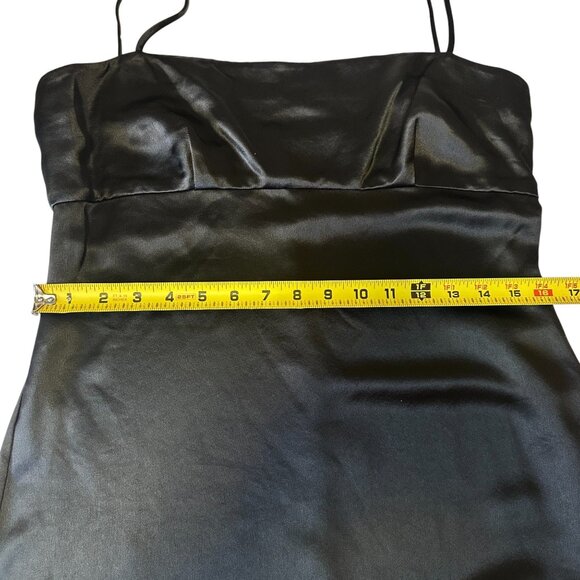 Staud Remington Little Black Dress Mini Bodycon Size 10 Spaghetti Strap NWT - Picture 10 of 12